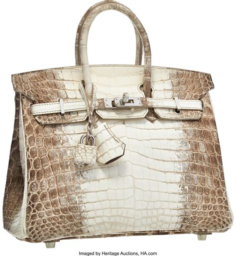 Hermes white matte crocodile